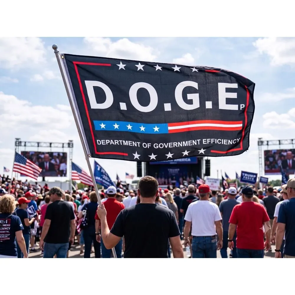 🇺🇸 D.O.G.E Department of Government Efficiency Flag 3x5 Political Banner